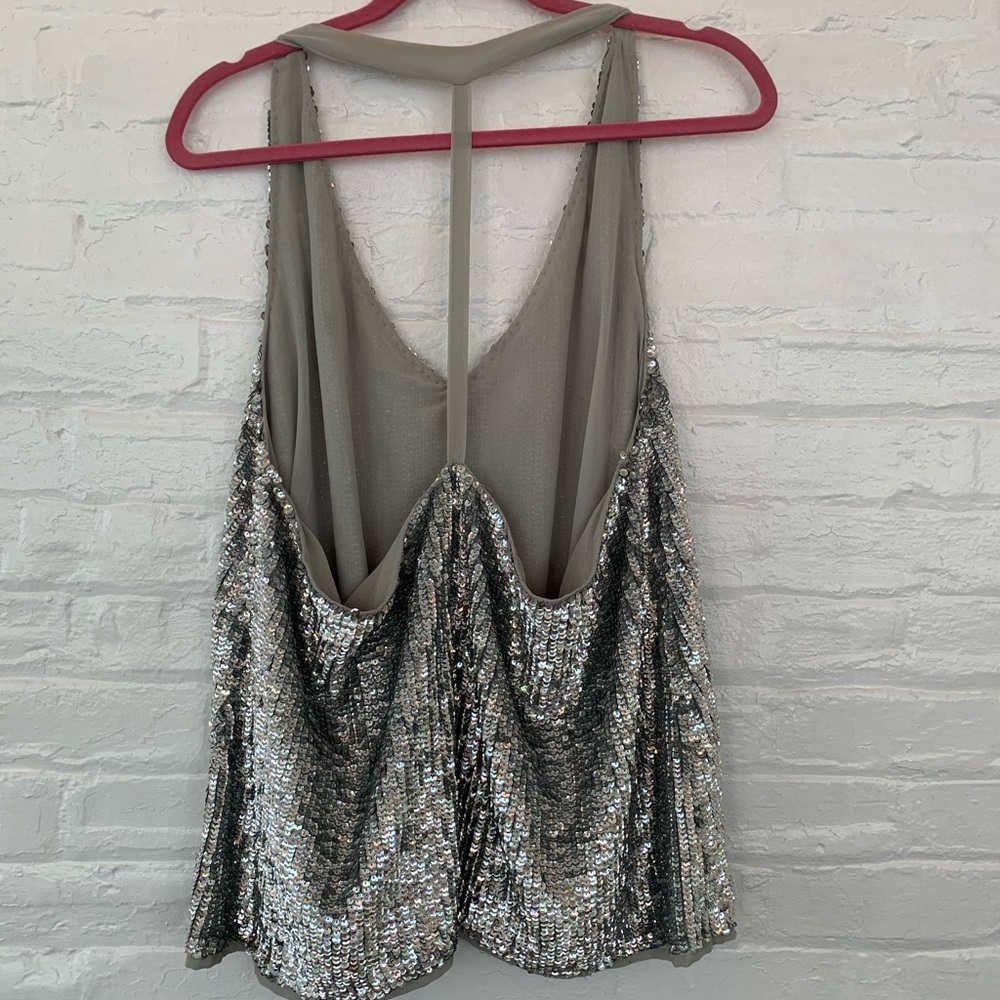 ASOS silver sequin top - Picture 2 of 6